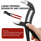 7 inch Fast Water Pump Pliers Plumber Plumbing Combination Tool Universal Wrench Pipe Wrench Pliers Adjustable Water Pipe Pliers