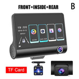 Car DVR 3/2 Cameras Lens 4.0 Inch Camera Dual Lens DVRS Auto Rearview Cam Recorder Camera With Recorder Video M1E9