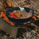 Cast Iron SKillet Camping Frying Pan with Double Grease Pour Spouts for Gases Induction Cooker Pancake Pans Outdoor Cookware