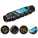 European 12v 7 Pin Car and Trailer Towing Lights Plug and Socket Cable Wiring Circuit Tester Tool Car Circuit Testing