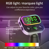 Dual USB Fast Charger Car Kit MP3 Player Card Music Car Charger Bluetooth-compatible Transmitter MP3 Player