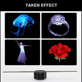 P42 3D Hologram Projector Advertising Display Fan Wall-mounted Player 3D Naked Eye 1024*800 Photo Video Fan 244pcs LED Light