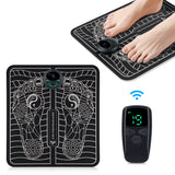 Remote Control EMS Foot Massager Pad Pulse Physiotherapy Micro-current Electric Feet Massage Mat Muscle Stimulator Relieve Pain