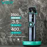 VGR Professional 2-speed motor hair clipper for men cordless barber beard hair trimmer rechargeable electric haircut machine