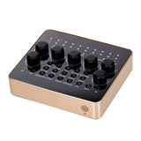 Sound Card 12 Sound Effects/5 Sound Modes/Noise Reduction/Support BT Connection/Remote Control/Variuos Ports/Multiple Uses