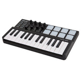 WORLDE Panda MIDI Controller Portable Mini 25-Key USB Keyboard &amp; Drum Pad MIDI Controller Plug and Play USB 2.0 Cable