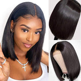 Women's short straight hair micro curly bobo head wig high temperature silk chemical fiber hair