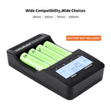 LiitoKala lii-500 LCD 3.7V/1.2V AA/AAA 18650/26650/16340/14500/10440/18500 Battery Charger with screen+12V2A adapter lii500 5V1A