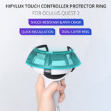 1 Pair Controller Ring Anti-Collision VR Bumper Frame Cover for Oculus Quest 2 Grip Handle Protective Accessories
