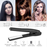 Curling Iron Mini Hair straightener Iron Ceramic Straightening Styling Tools Hair Curler Flat Iron Beard straightener