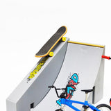 Finger Skateboards And Bikes Mini Finger Skateboard Ramp Blue Pants Gold Scooter Teardown Accessories For Children's Party Gift