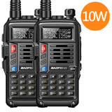 2PCS BaoFeng UV-S9 Plus 10W Dual Band Two-Way Radio (136-174MHz VHF &amp; 400-520MHz UHF) Support USB Charging Walkie Talkie