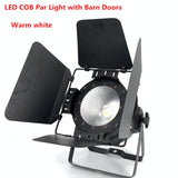 200W COB LED par light  With Barn Doors RGBWA UV 6in1/RGBW 4in1/RGB 3in1/ Warm White Par64 led wash dj light Stage Dmx controll