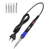 Outmotd 80W Electric Soldering Iron Kit LCD Digital Display Adjustable Temperature Soldering Iron 220V/110V Welding Solder Tools
