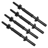 2 Pair Dumbbell Bars For Exercise Collars Weight Lifting Standard Adjustable Threaded Dumbbell Handles 45Cm