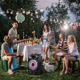 NEW Shinco Powerful Speaker System DJ Light Speakers with High Power Column 12-inch Woofer Portable Karaoke Speaker with