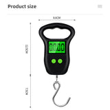 Portable 50Kg 10g Hanging Scale Digital Scale BackLight Electronic Fishing Weights Pocket Scale Luggage Scales Travel Weighting