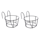 2pcs Back Support Outdoor Plant Stand Garden Living Room Bedroom Display Rack Modern Backyard Balcony Iron Art For Patio Stable