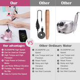 Cordless Nails File LCD Display Electric Nail Drill Machine 35000RPM Professional Manicure Pedicure Tools E File Nail Equipment