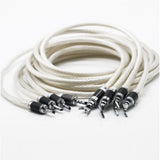 Hi-End 5N OCC Plated HIFI Speaker Cable Banana to Spade Plug Speaker Cable Wire for Audiophiles and HiFi Systems