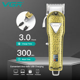 Professional full metal hair trimmer for men barber hair clipper electric cord/cordless beard hair cut machine rechargeable