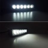 1PCS super brightness 18w DRL LED Flood Work Lights Worklights 12-24V 12Volt LED Work lights for Off Road Vehicle SUV car trucks