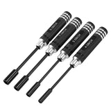 4Pcs Hex Nut Drivers Screw Driver Tools Kit Set For RC Helicopter RC Boat Rc Cars, Metal 4.0/5.5/7.0/8.0Mm Screwdrivers