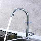 360 Rotate Kitchen Faucet Head Single Hole Cold Water Spout Stream Sprayer Silver color Faucet Sink Tap Home Accesories O1