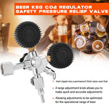 Beer Pressure Relief Valve Beer CO2 Keg Regulator Safety Pressure Relief Valve 0-3000 PSI Tanks Pressure