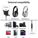 Microphone Cable Compatible Headphones with Volume Control Mute Switch Headset for PC Laptop PS4 PS5 Xbox One Game Earphone