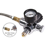 24Inch PCP Scuba Charging Valve Air Filling Station Refill Adapter With 400Bar 6000Psi Gauge With M18X1.5 Threads
