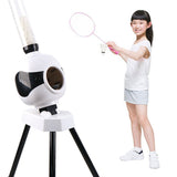 Automatic Badminton Service Machine Robot Portable Outdoor Indoor Beginner Ball Pitching Practice Trainer Device-US Plug
