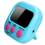 1PC Digital Kitchen Timer Magnetic Backing Stand Countdown Alarm Mini LCD Big Digits Loud Alarm For Cooking Baking Sports Games
