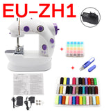 Sewing Machine Mini Portable Household Night Light Foot Pedal Straight Line Hand Table Two Thread Kit Electric To Sew Lock Stitc