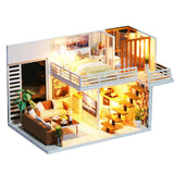 DIY Doll House Wooden Doll Houses Miniature Dollhouse Furniture Swimming Pool Kit Building villa Toy for children Christmas Gift