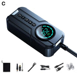 12V Car Air Compressor 180psi Electric Tyre Inflator Pump LED Lamp For Motorcycle Bicycle Tire Wireless Portable Car Air Pump