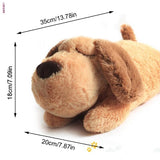 Heartbeat Dog Toy for Separation Anxiety Sleep Aid Soft Plush Sleeping Buddy Dogs Hippopotamus Stress Relief for Barking