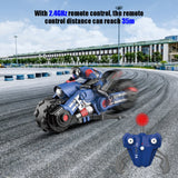 1:10 Remote Control Stunt Motorcycle High Speed Rc Car Rotation Drift RC Motorcycle Stunt Toys For Kids
