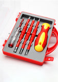 Insulated Screwdriver Set Screw Driver Bit Magnetic Phillips Slotted Screwdrivers Screw Holder For Electrician Hand Tools