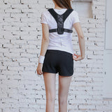 Breathable Straightener Posture Corrector Brace Adjustable Back Spine Column Posture Correction Belt (Leather)