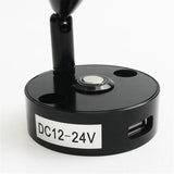 DC12V 24V Led Touch Dimmen Rv Leeslamp Usb Interface Leeslamp, Led Dimbare Boot Licht, muur Gemonteerde Led Wandlamp