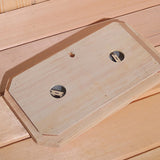 Sauna Wooden Thermometer and Hygrometer Double Sauna Wooden Hygrothermograph