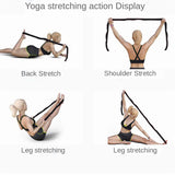 Multi-functional Dance Yoga Auxiliary Stretching Belt Adult Latin Training Elastic Bands Beginner Pilates Yoga Resistance Band