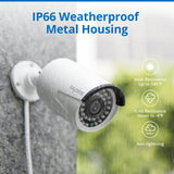 8ch 5MP POE Kit H.264+ NVR CCTV Security System Outdoor Waterproof 2MP IR IP Camera with Mic Audio Record Surveillance SANNCE