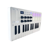 M-VAVE 25-Key MIDI Keyboard Mini MIDI Controller with 25 Velocity Sensitive Keys 8 RGB Backlit Pads 8 Knobs USB BT Connection