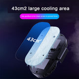 Universal Mobile Phone Radiator Semiconductor Double Cooler Fan Phone Holder Gamepad Controller Heat Sink Gaming Phone Cooler