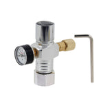 CO2 Mini Gas Regulator 0 - 60psi with Tr21*4 Adapter CO2 Charger TR21*4 3/8-20UNF Keg Charger Beer Kegerator