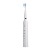 Electric Toothbrush USB 4 Replacement Heads 6 Cleaning Modes