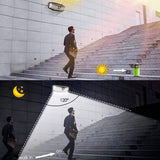 308 LEDs Solar Light Outdoor 3 Modes IP65 Waterproof Modern Wall Lamp With PIR Motion Sensor Street Lights For Garden Decoration