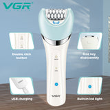 Wet/dry 5in1 Women epilator electric female shaver leg hair removal facial&amp;body lady razor bikini trimmer rechargeable